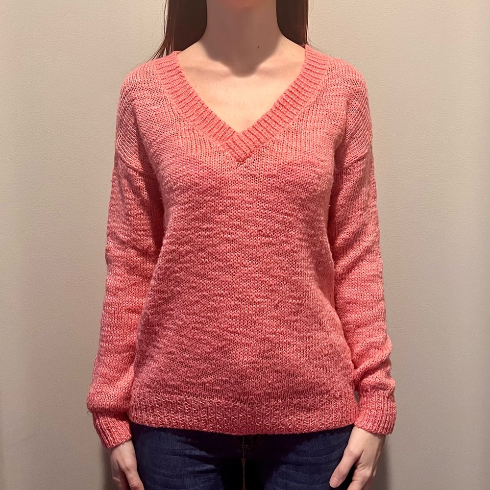 Oversized pink sweater